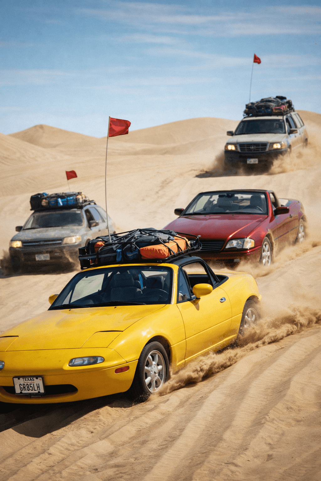 Cars on the road
